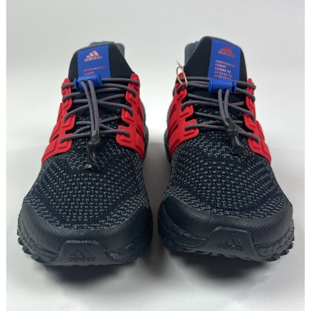 Adidas UltraBoost 1.0 ATR Black Red Blue Mens 6 / Womens 7 Running Shoes ID9641 - Picture 4 of 10